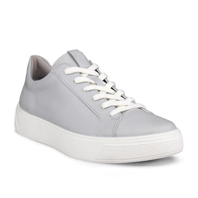 ECCO Women’s Street Tray Concrete Grey Leather Sneakers EU 35 Size 4 – 4.5 US