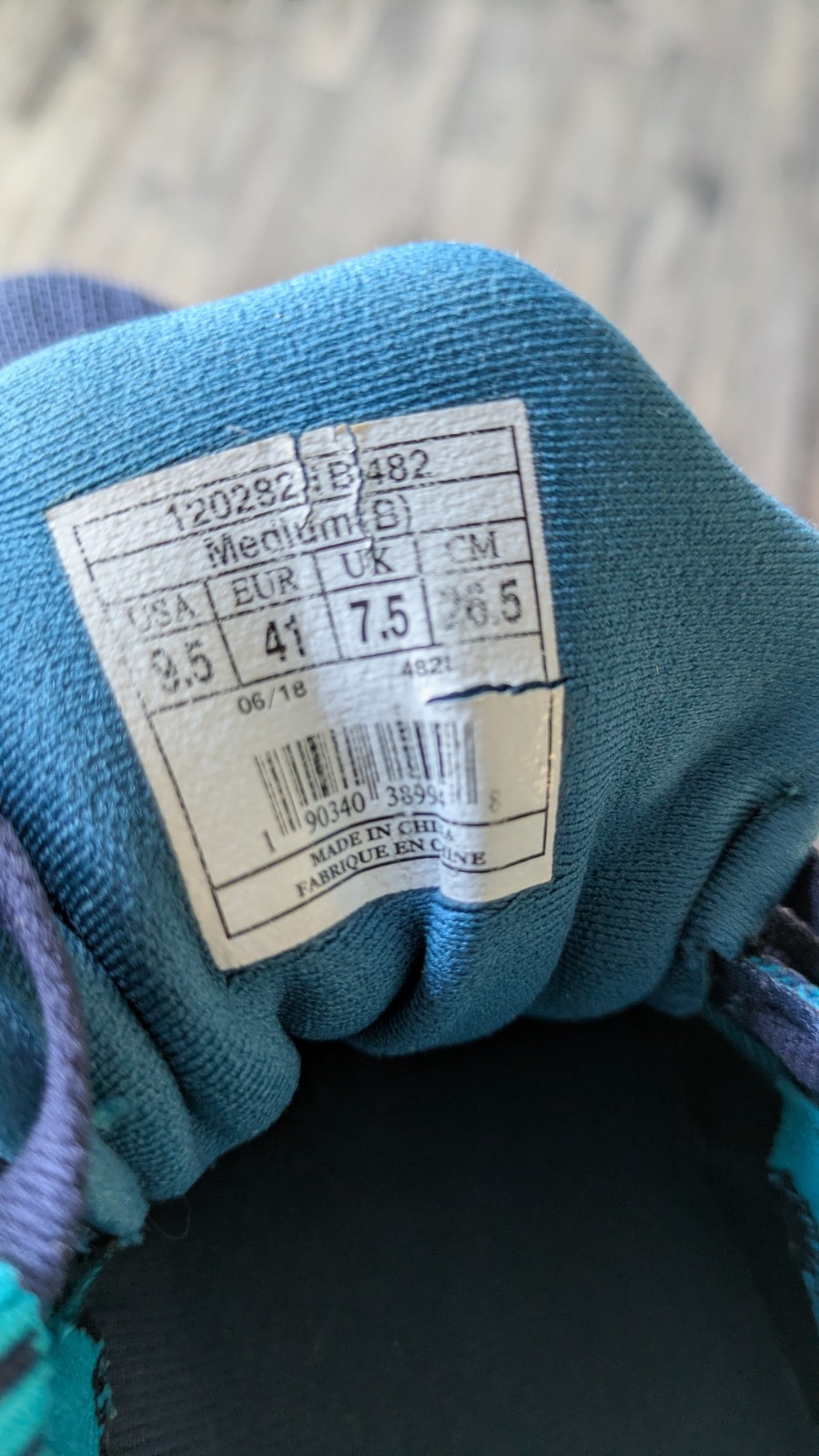 Brooks Ricochet Running Shoes Womens Size 9.5 Blue Teal DNA AMP Athletic Sneaker