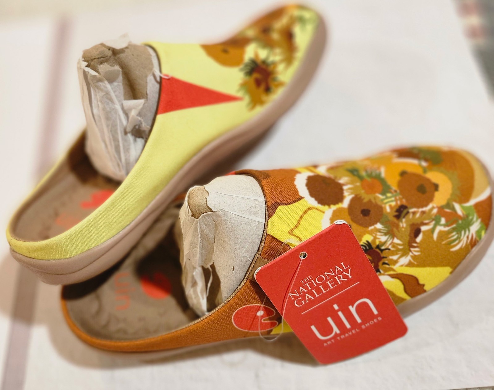 UIN Women’s Multicolor Floral Canvas Slip-On Flats Round Toe Casual Travel