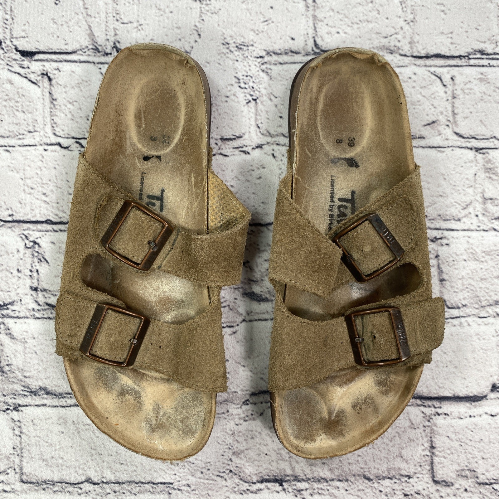 Tula by Birkenstock Sandals Women’s Size 39/US 8 Brown Slip On Slide Beach Boho