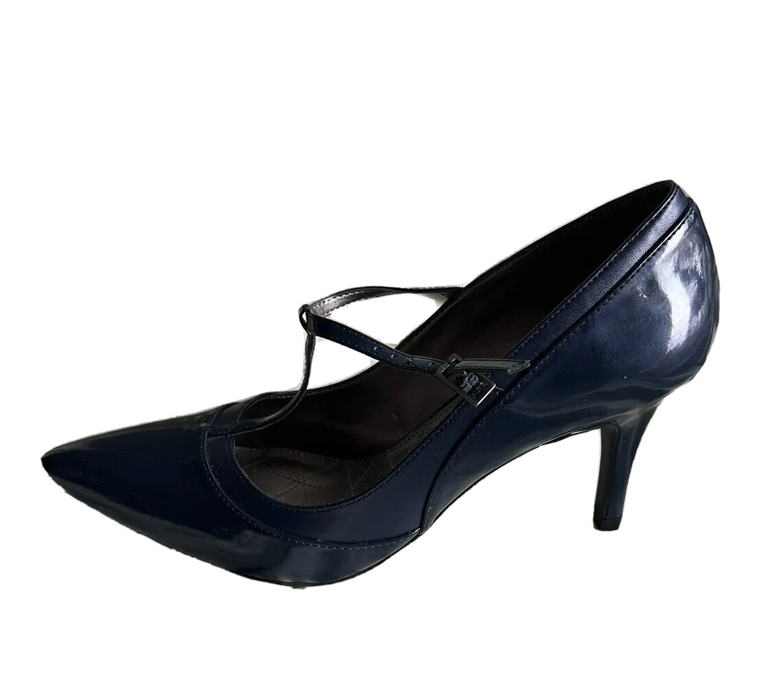Kelly & Katie Size 9 Blue Heels – Heel 3.25” Buckle #SZ