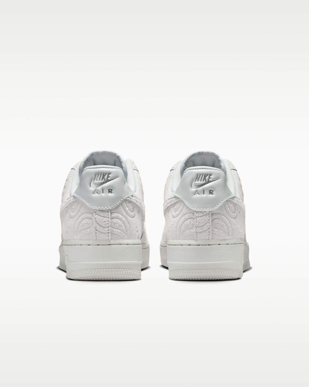 NIKE Women’s Air Force 1 ’07 Premium+ IO1259-002 Gray Fog Metallic Silver