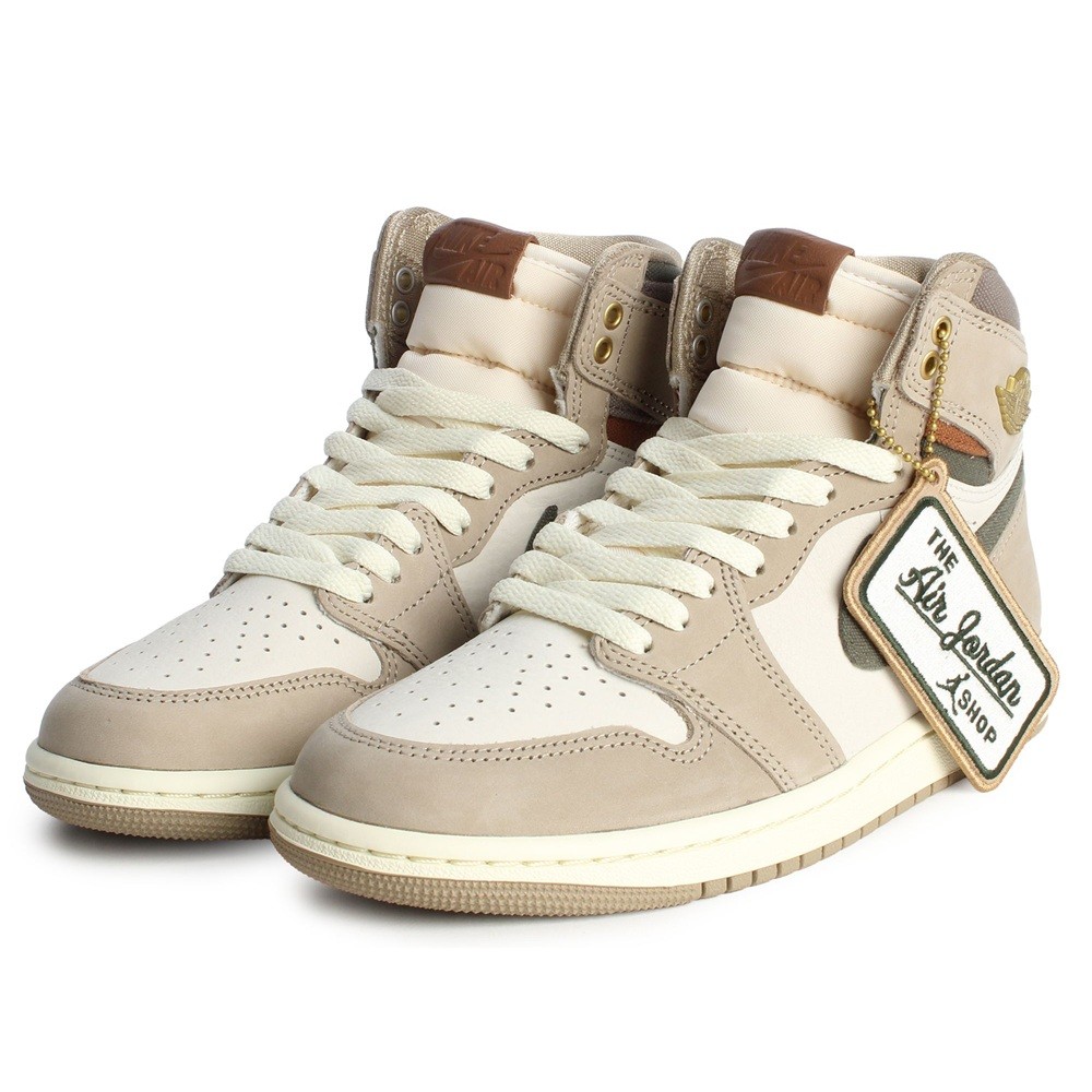 Women’s Jordan 1 Retro HI OG Khaki/Multi-Color-Sail (FD2596 201)