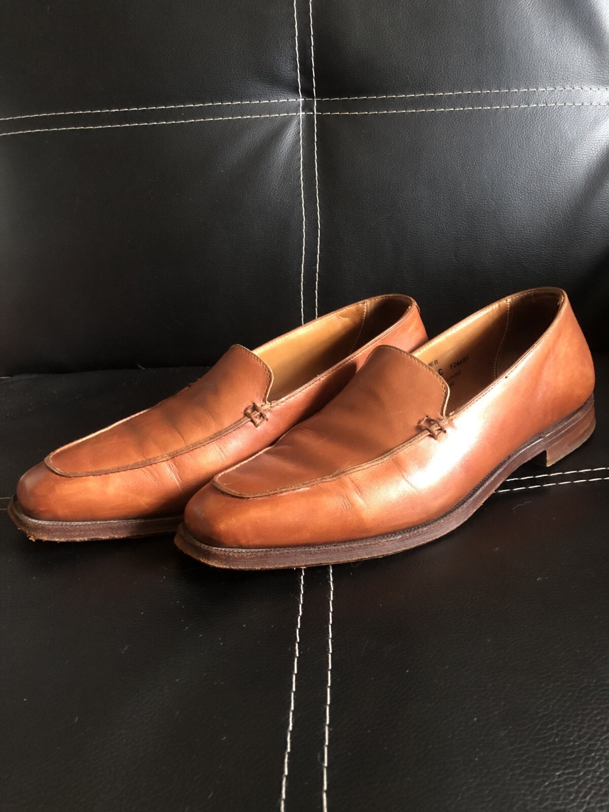 Crockett & Jones Brown Leather Loafers Women’s 80 C Size 39,5