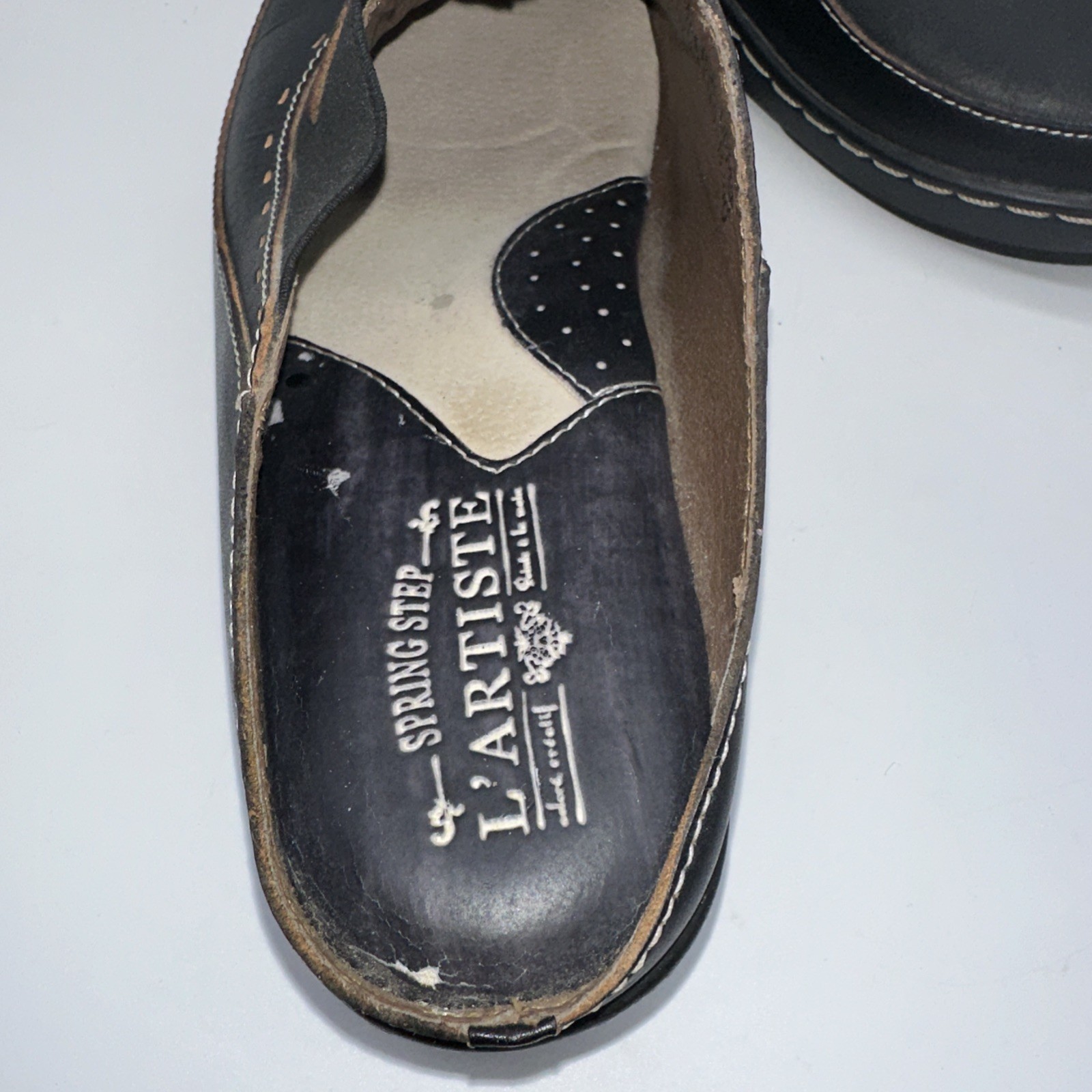 Spring Step L’Artiste Chino Clogs in Black Sz EU 40 US Sz 9