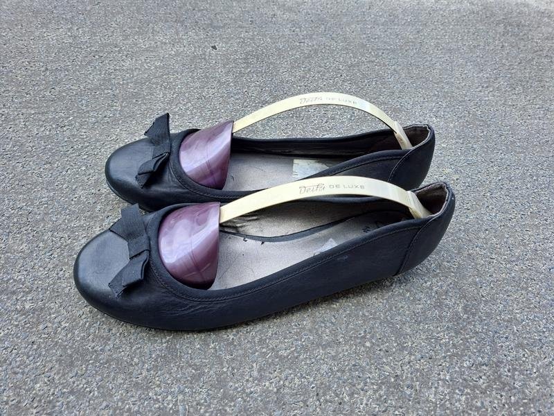 ladies clarks heels black leather 39.5 #1PFM