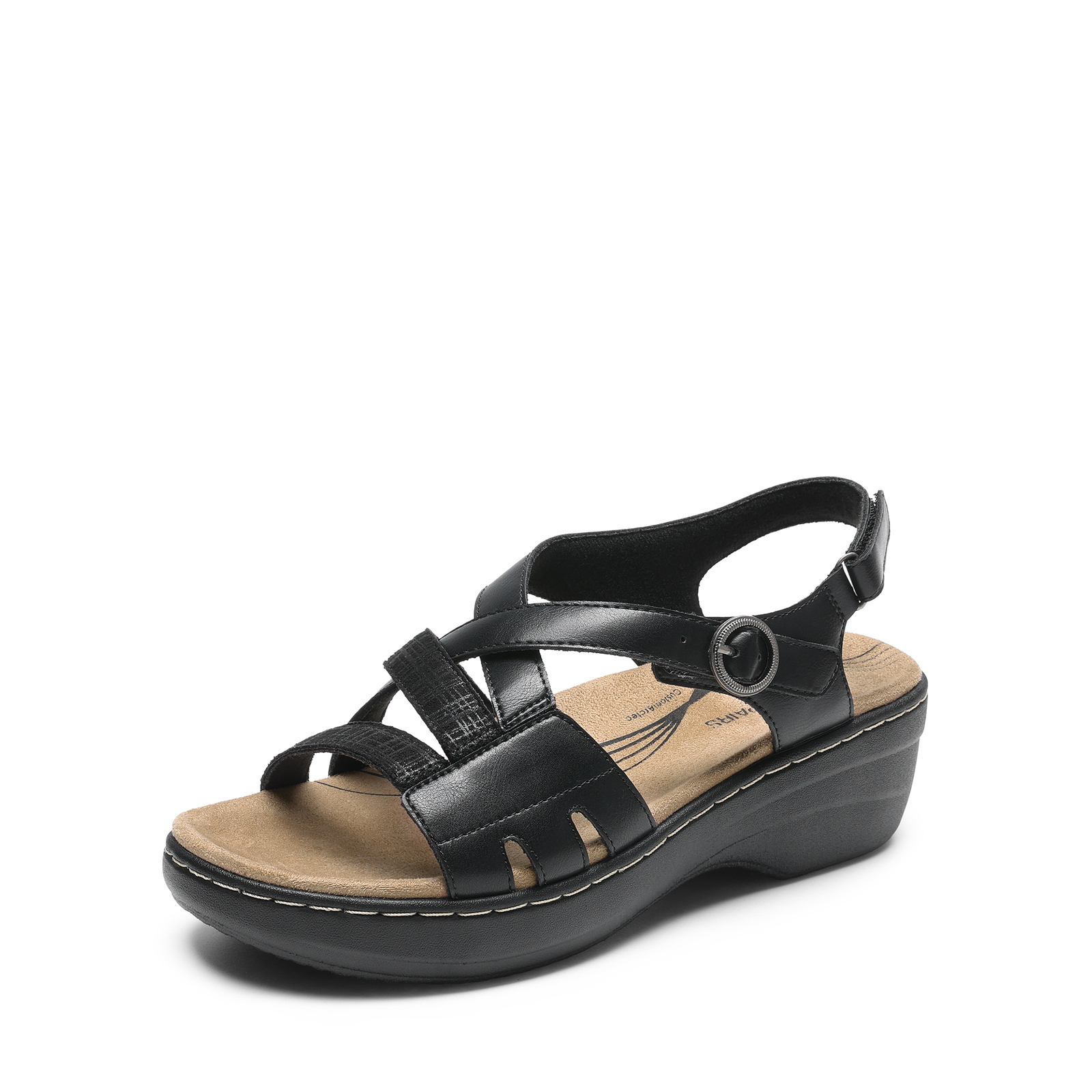Women Comfortable Arch Support Wedge Sandals Open Toe Summer Walking Shoes