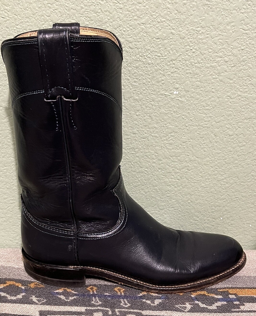 90’s Justin Ropers L3057 Navy Women’s Cowboy Boots 6.5B