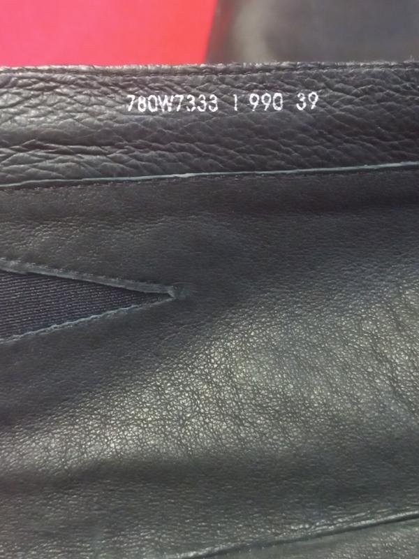 Women boots black leather 39 #4638
