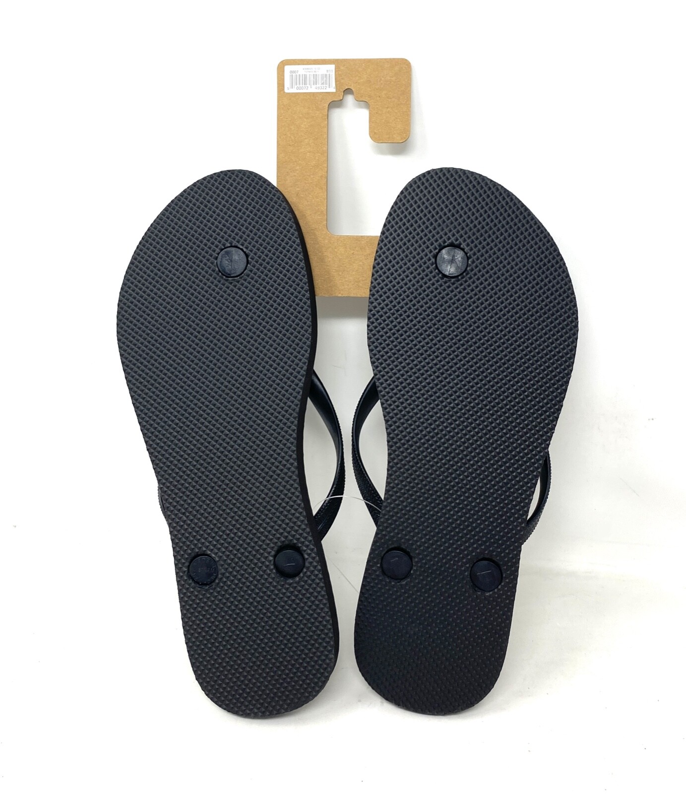 Old Navy Flip Flop Sandals for Woman Black Rubber Summer 737433-00-1