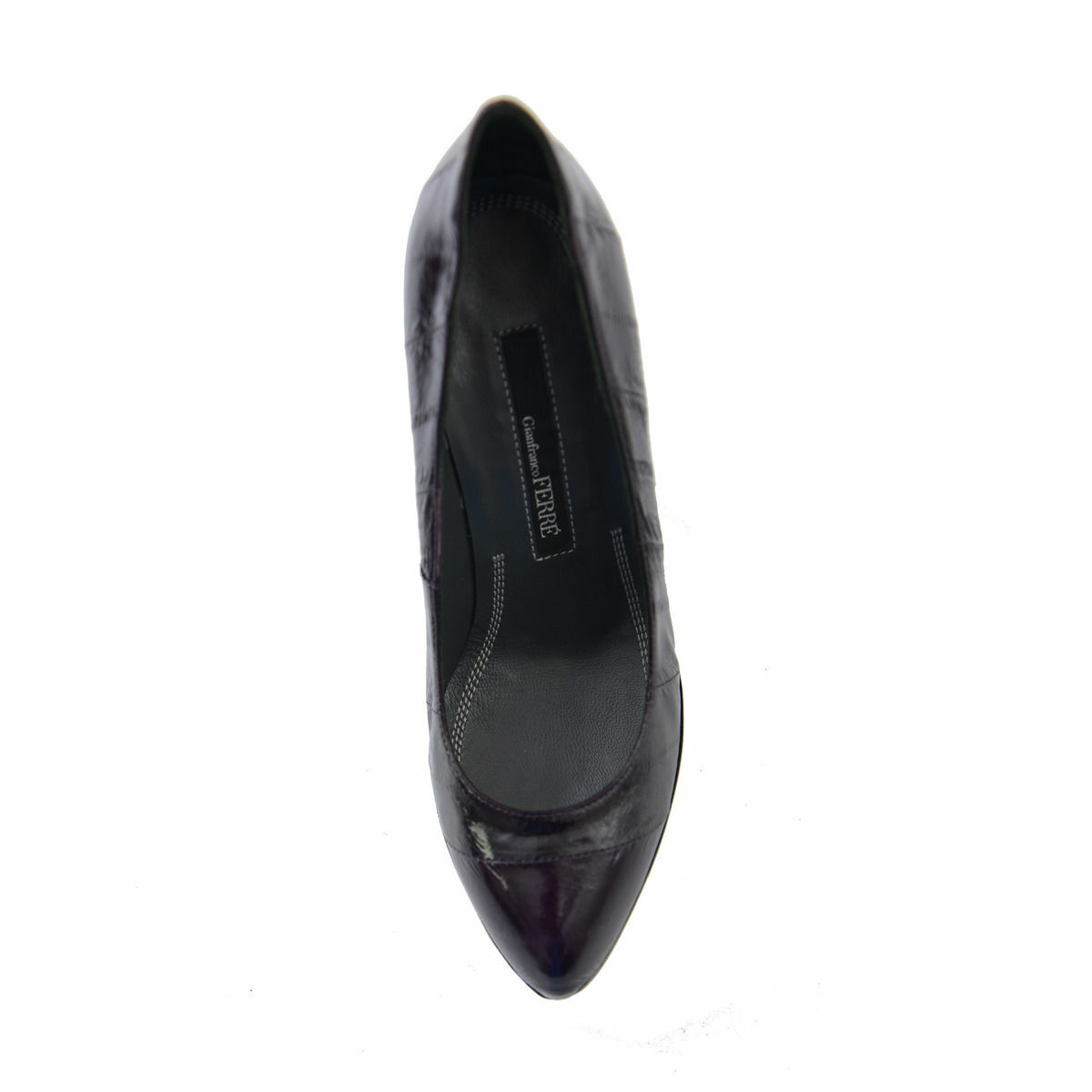 Gianfranco Ferre Purple Eel Skin Stilettos Pumps Heels Shoes US 6 IT 36