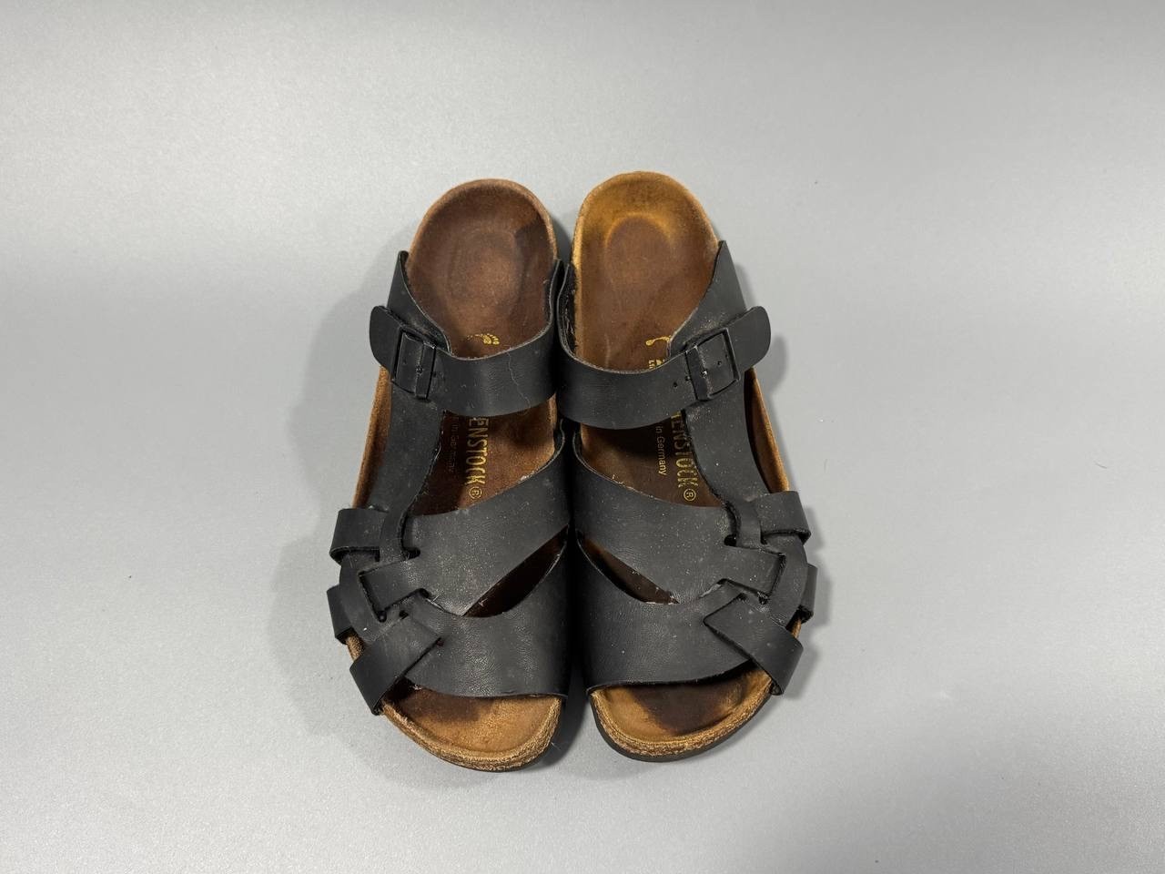 Birkenstock Pisa Black Sandals EU 41 US 8 Men 10 Women 265 mm Authentic