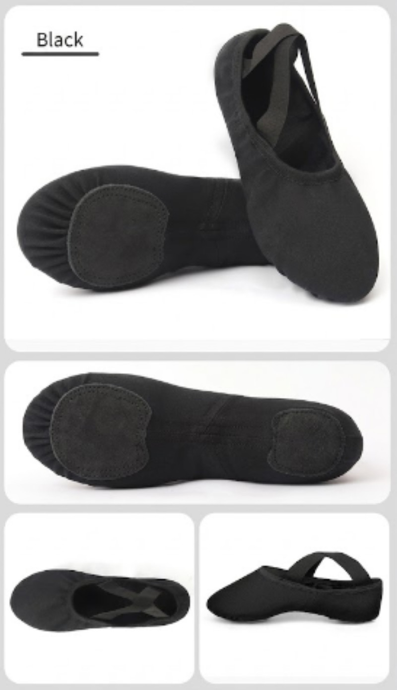 Stretch Canvas BALLET Shoes Split Sole DANCE Flats Yoga Gymnastics Girls WOMEN