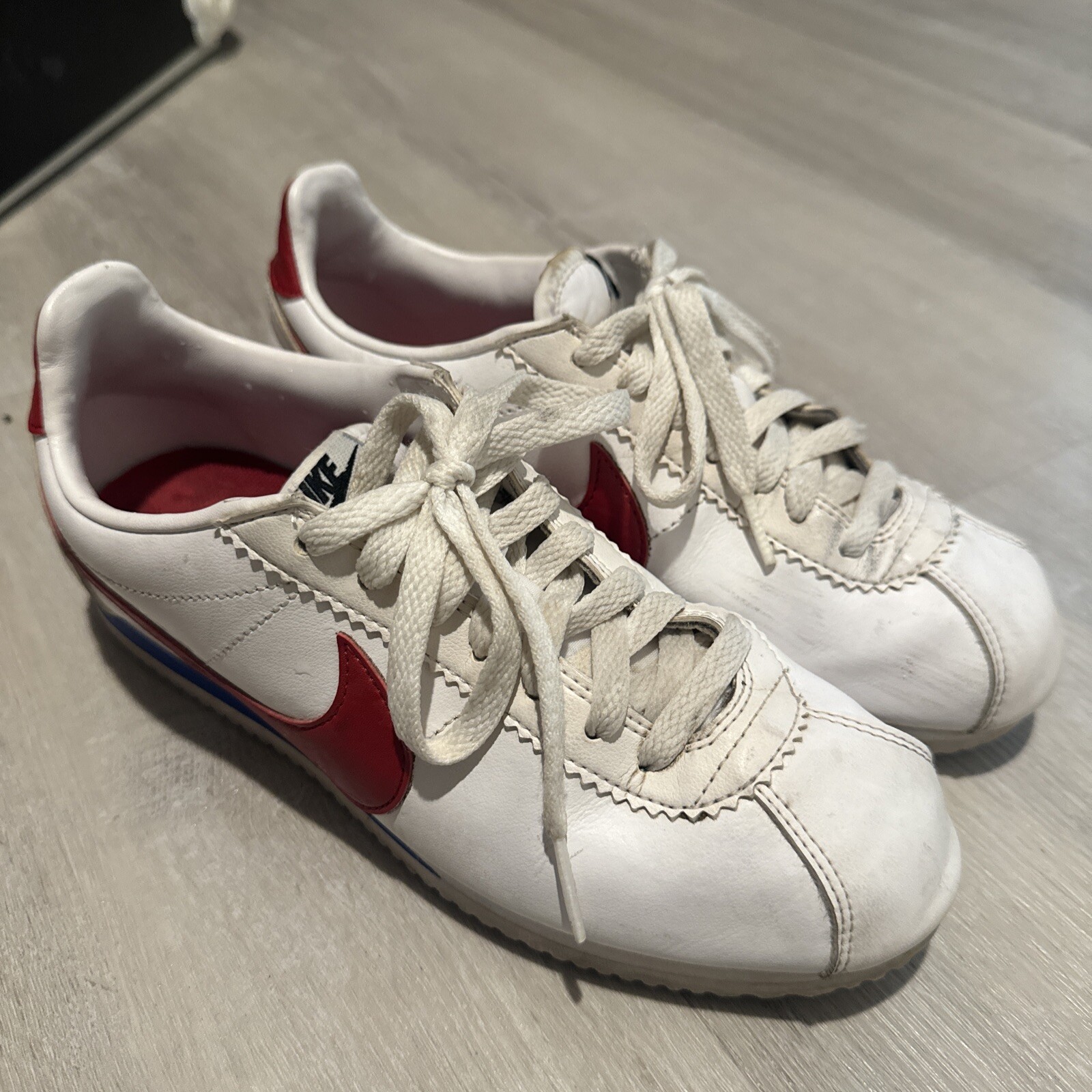 Size 7 – Nike Classic Cortez Leather White Red W