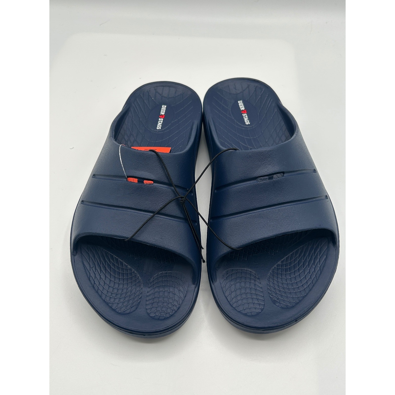 NEW Deer Stags Navy Blue Molded EVA Foam Slide Sandals Womens Size 8,EU:39