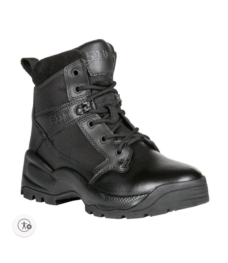 5.11 Tactical Boot ATAC 2.0 6″ NZ 12405 Womens 10 Black Leather Duty Workwear