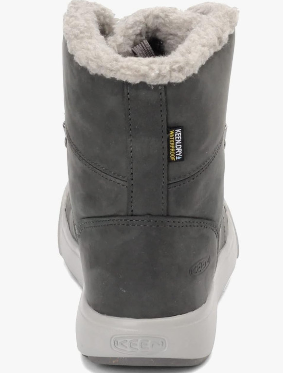 KEEN Women’s Elena Hiking Boot Water Resistant Leather Gray Size 6 US New