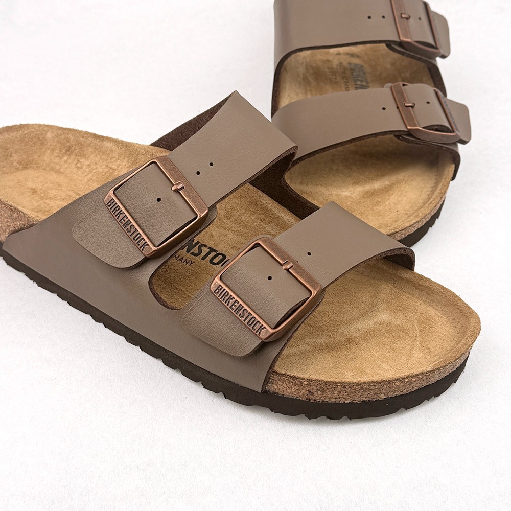 Birkenstock Arizona Birko-Flor Men’s/Women’s Mocha Leather Casual Sandals