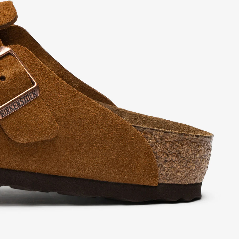 Birkenstock Boston Mink Classic Suede Soft Footbed Clogs Women’s Shoes
