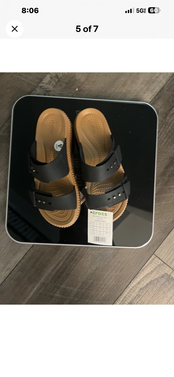 Crocs Women’s Brooklyn Woven Buckle Sandals for Adults Size W4