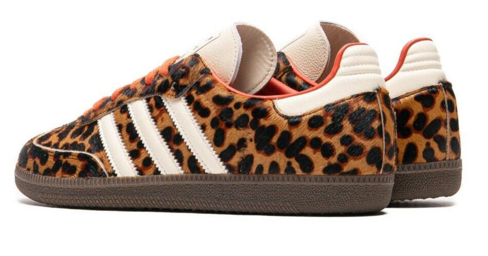 adidas Samba OG Preloved Red Leopard JI2734 Women’s Size New