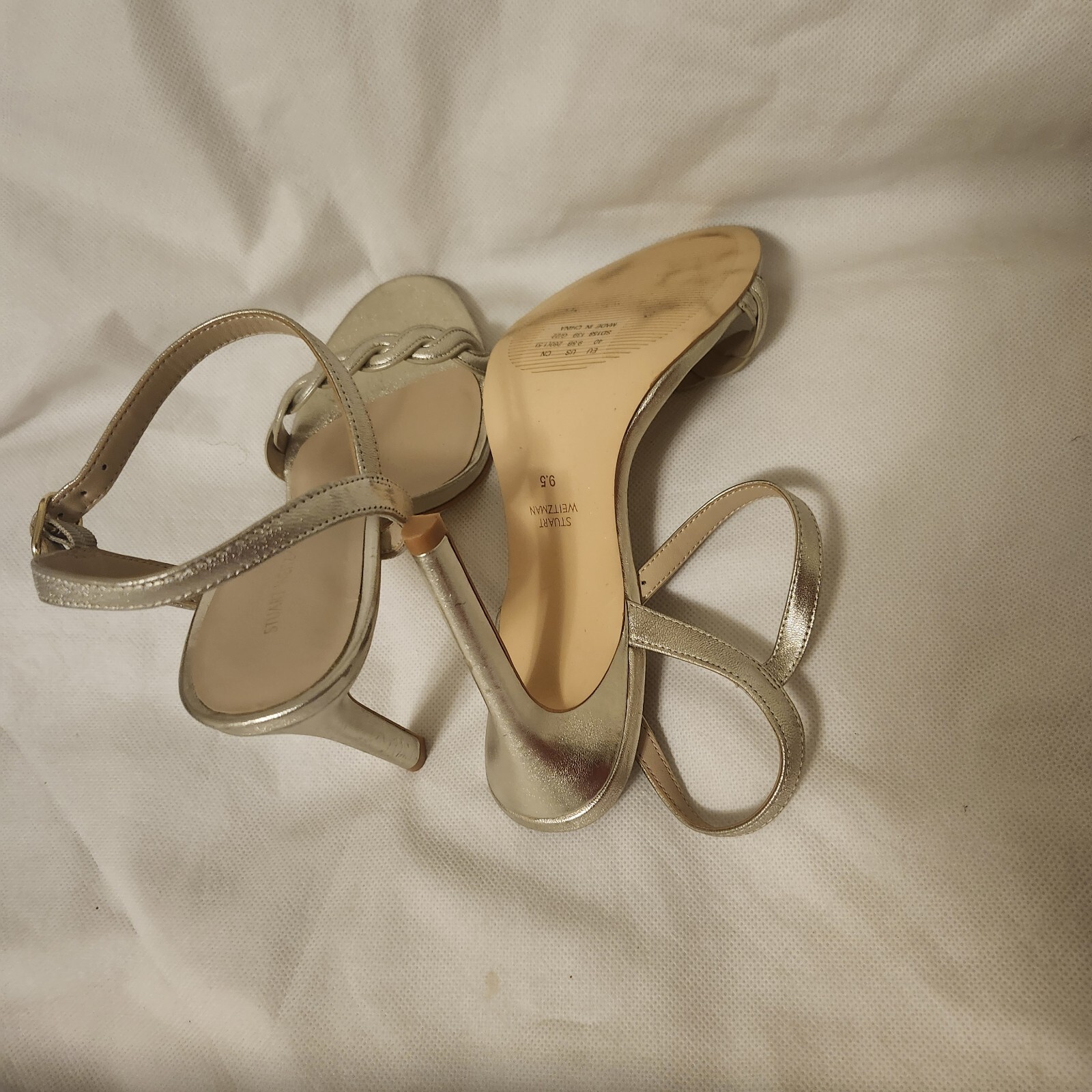 Stuart Weitzman Dancer Twistie 100 Leather Sandal Women’s Size 9B New