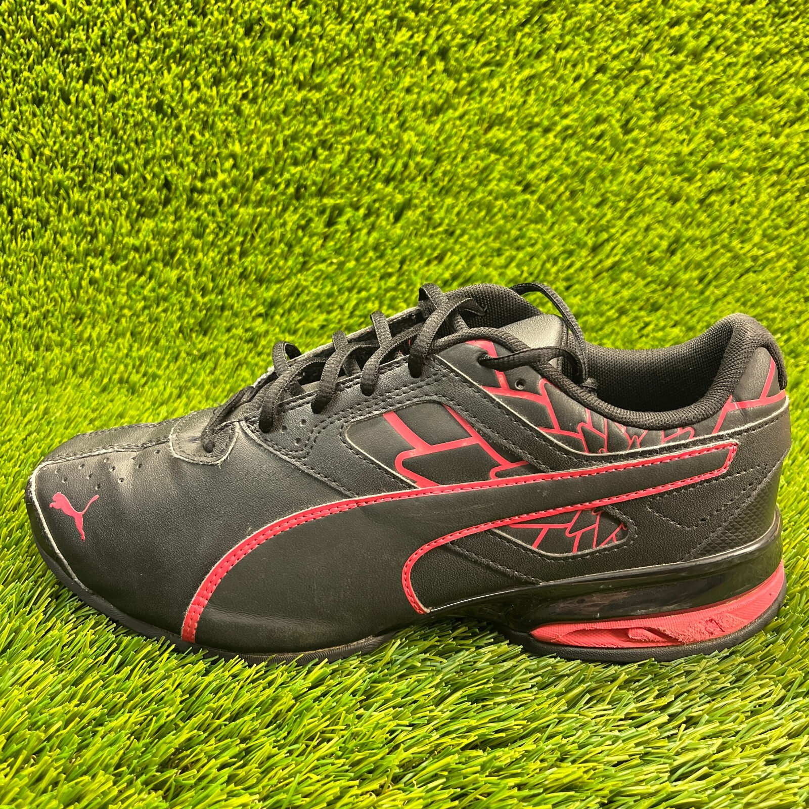 Puma Tazon 6 Graphic Womens Size 11 Black Pink Running Athletic Shoes Sneakers