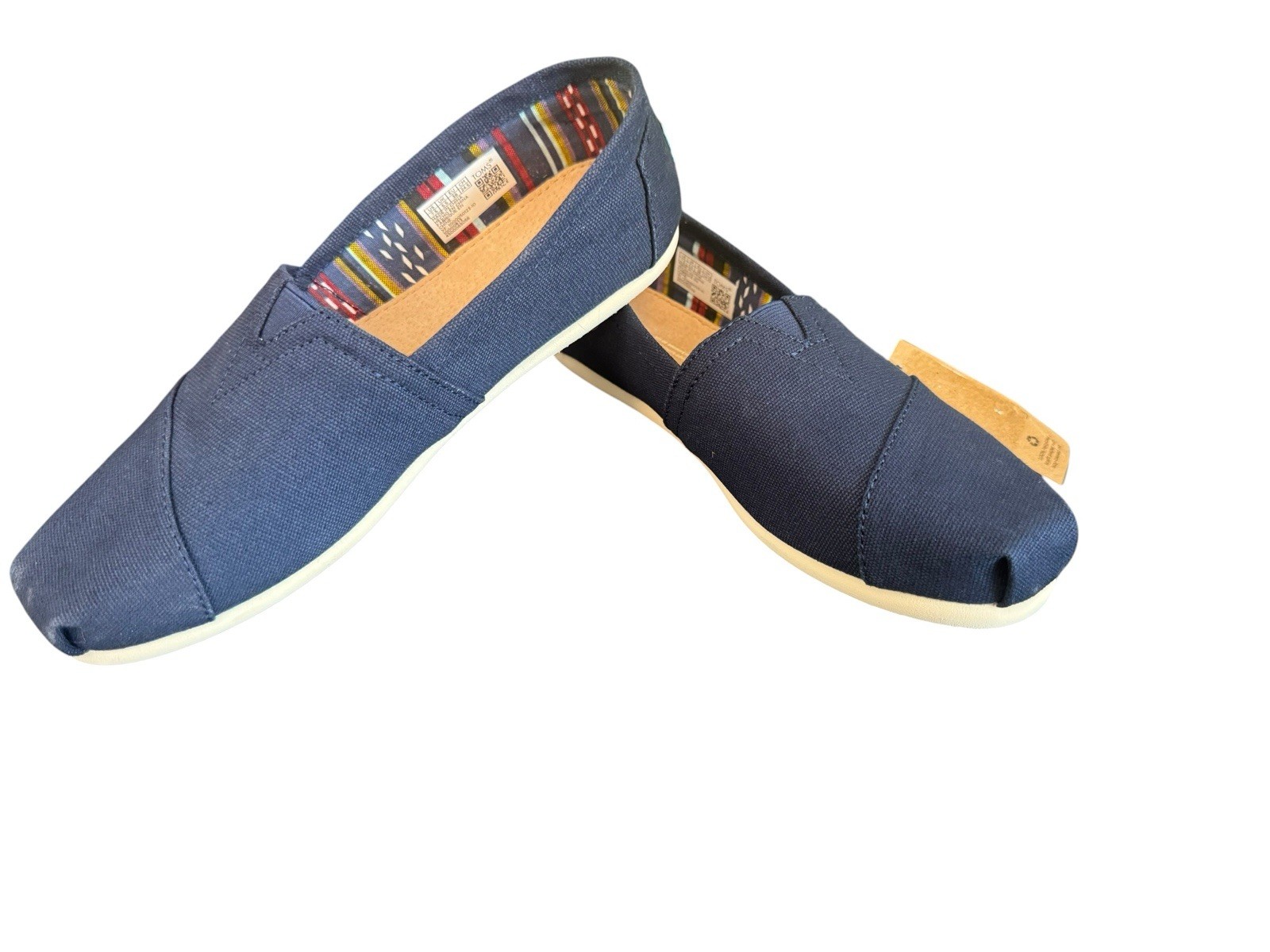 Toms Women’s 7.5 Alpargata Flat, Navy. New In Box!