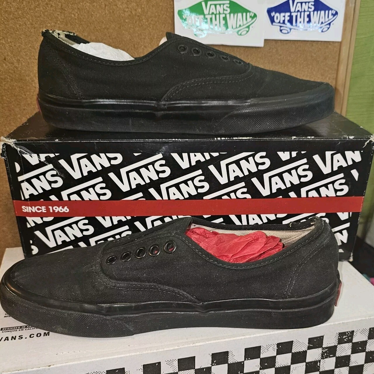 Vans Authentic Core Classic Low Black Lace Up Casual Tennis Shoes Sneaker Unisex