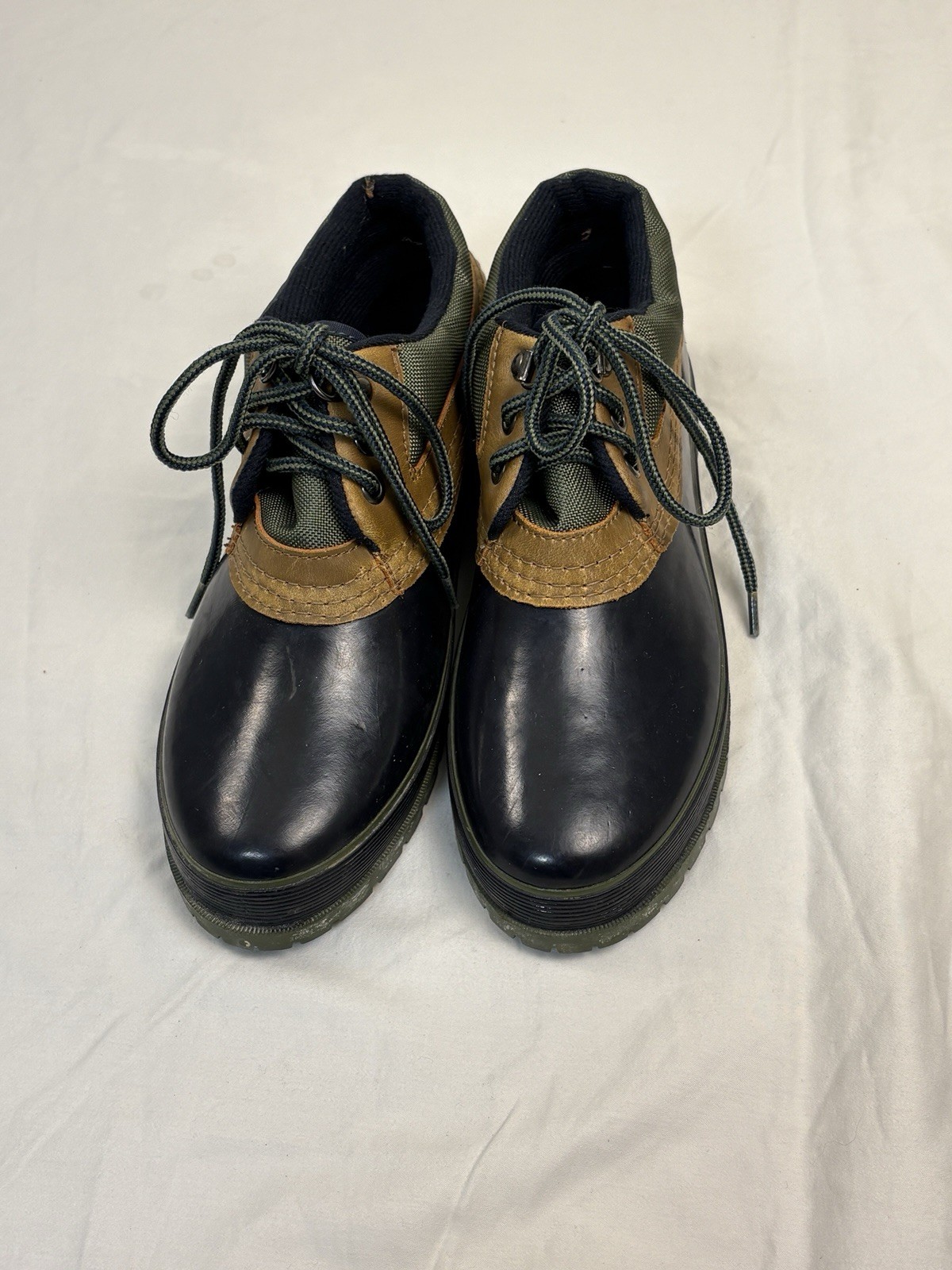 Chillmark Women’s Waterproof Lace-Up Boots Size 8 Black/Brown/Green
