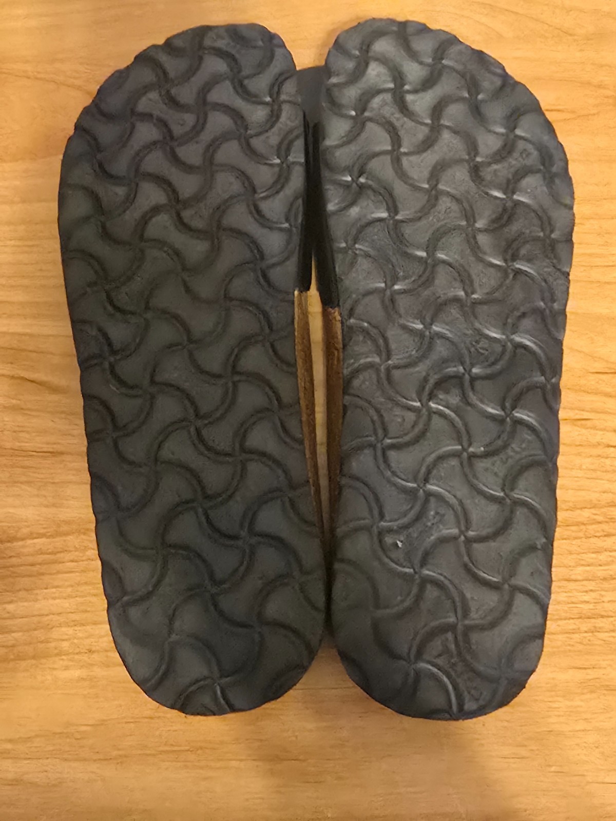 TULA by BIRKENSTOCK Leather Madrid Black Slides Sandals Shoes Size 39 US 8 N.