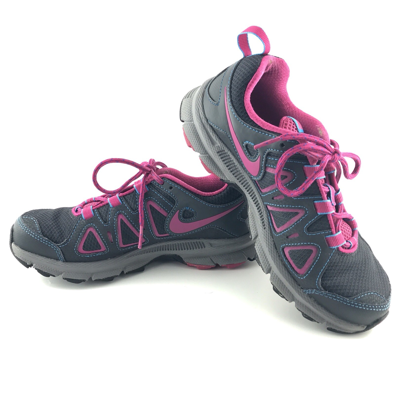 Nike Air Alvord 10 Womens Sz 6 US Trail Running Shoes Mesh Gray Pink 512041-005