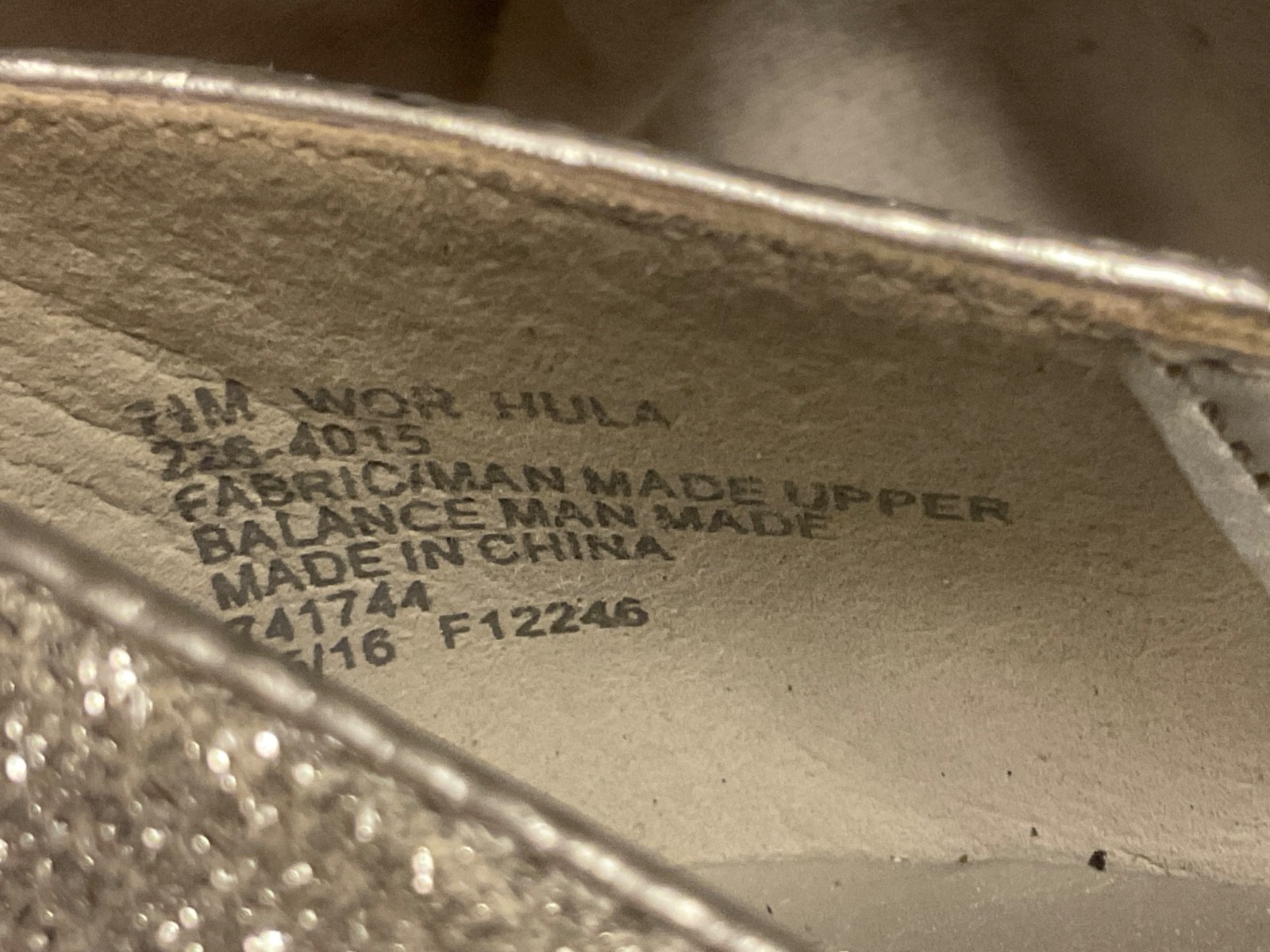 Worthington Hula Silver Glitter Platform Pumps Heels Metallic Comfort Size 7.5M