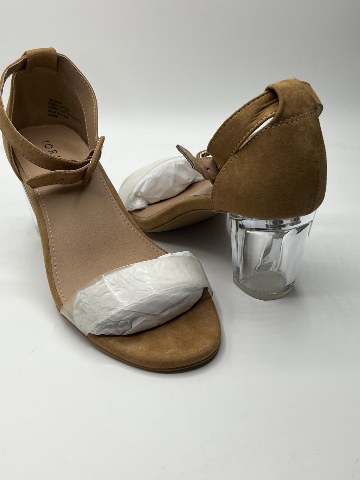 Torrid Womens Size 9.5WW Brown Heel Strap Sandals