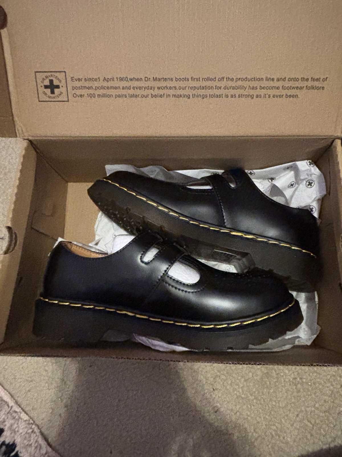 Dr. Martens Black Mary Jane 6.5 US. New never worn!!