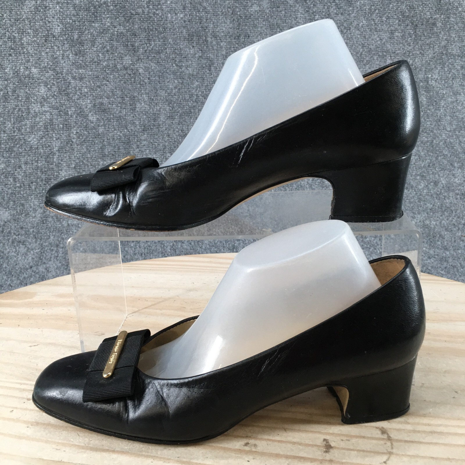 Etienne Aigner Pumps Womens 6.5N Black Savannah Slip On Casual Comfort Leather