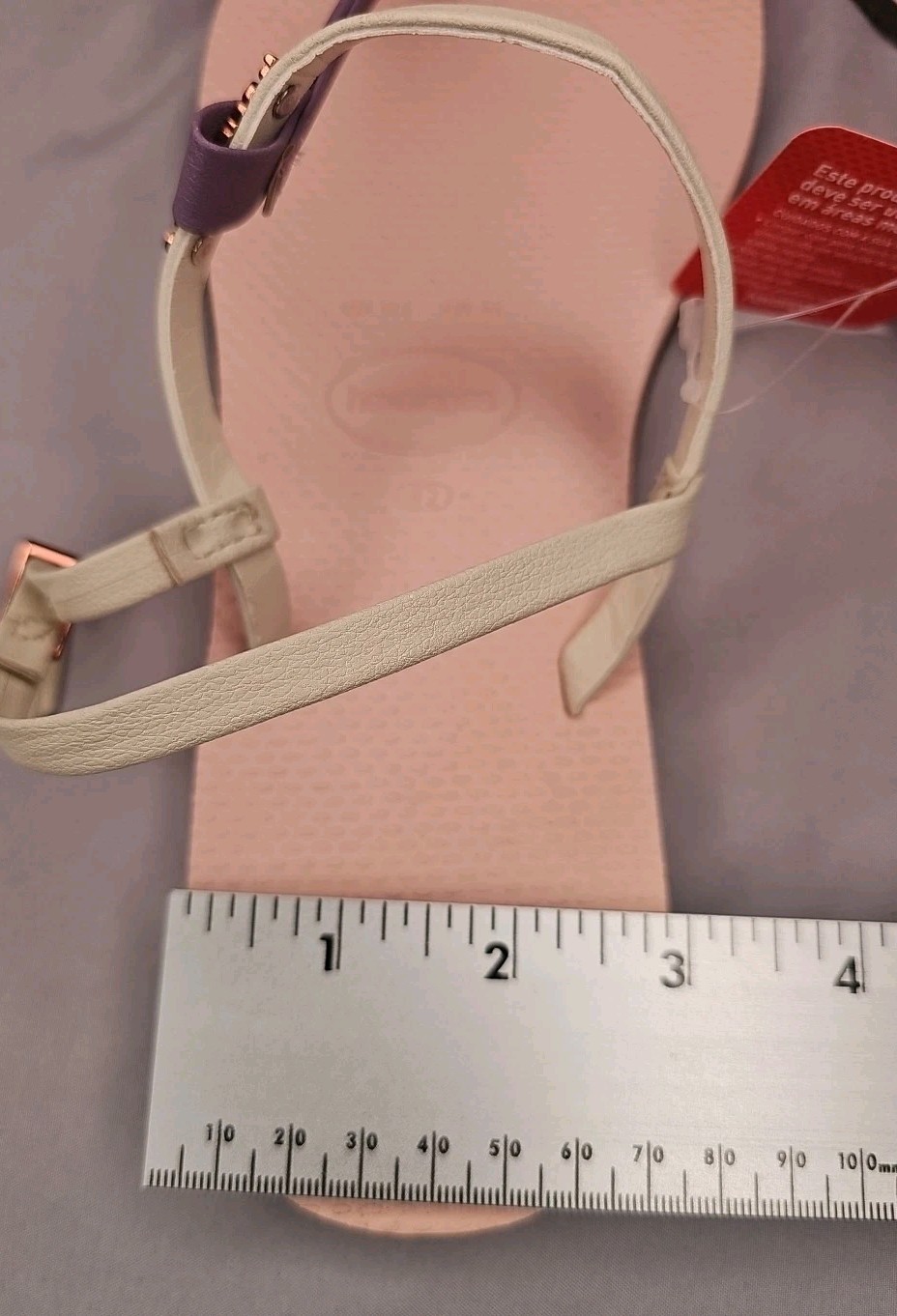 Havaianas You Rio Sandal Ballet Rose Ankle Strap Outdoor/Indoor Sz USA 12.5 CUTE