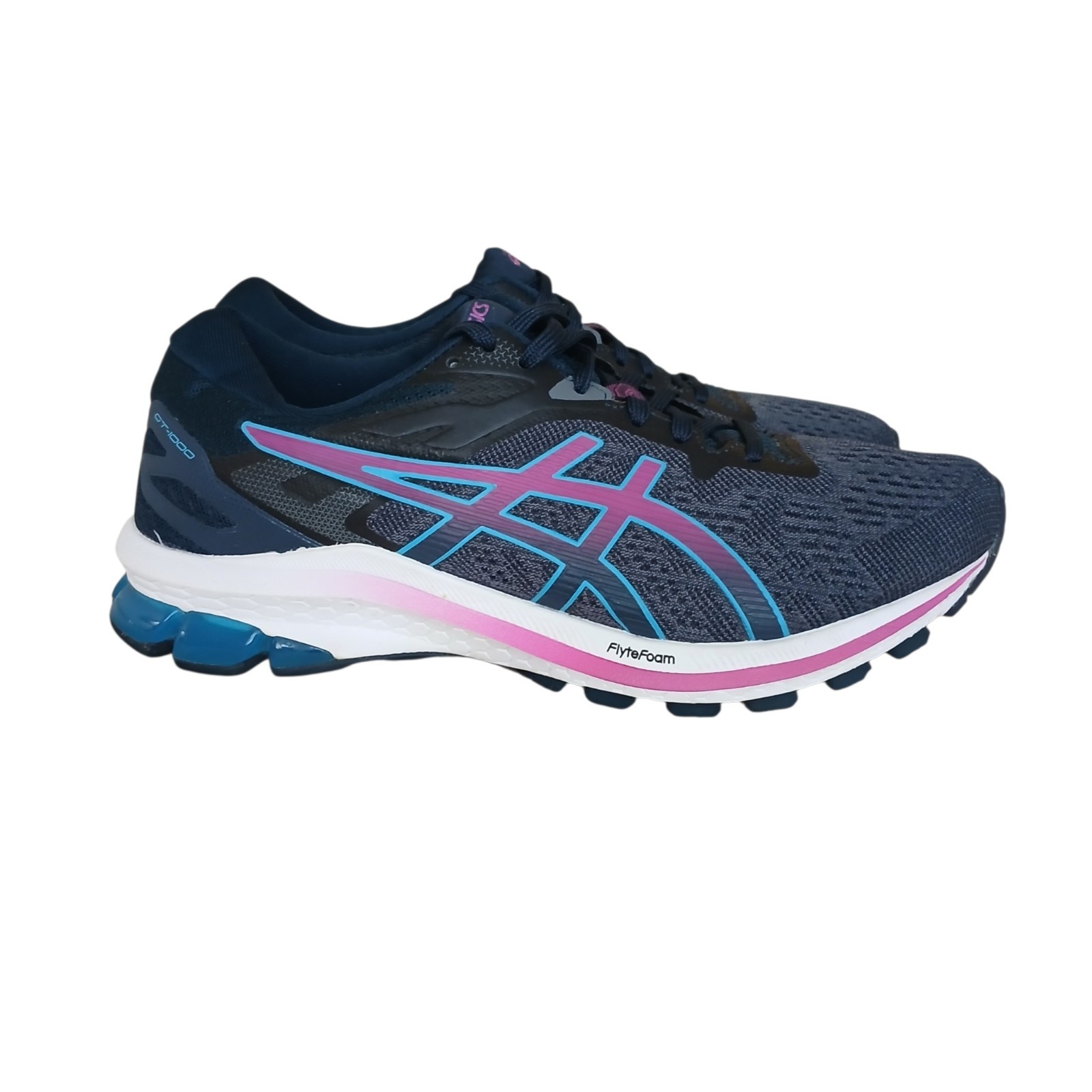 ASICS GT-1000 10 Running Shoes Women’s 8.5 WIDE French Blue/digital Grape Mesh