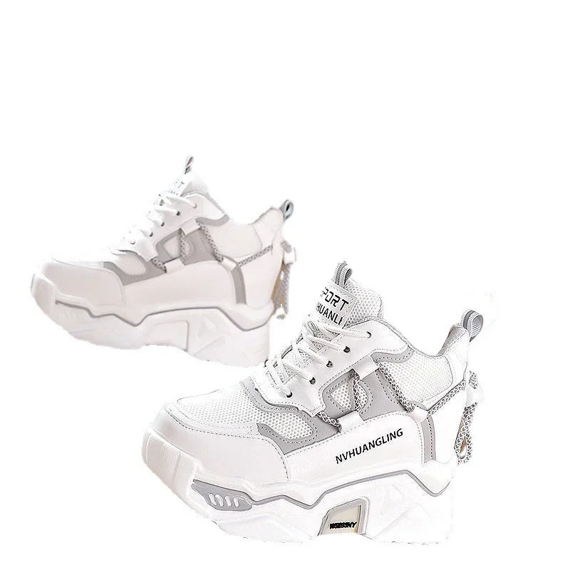 Women’s Platform Mesh Sneakers Breathable Casual Walking Wedge Sports Shoes