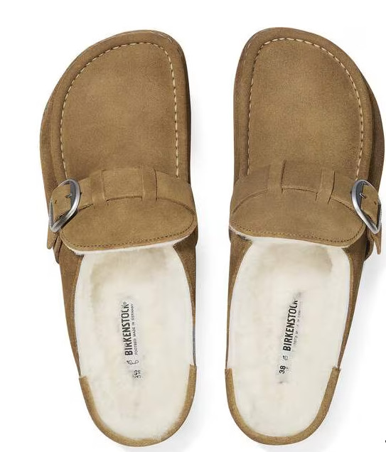 BIRKENSTOCK Buckley Shearling Clog Women’s Size US 8 / EU 39 Tea NEW – 1018127