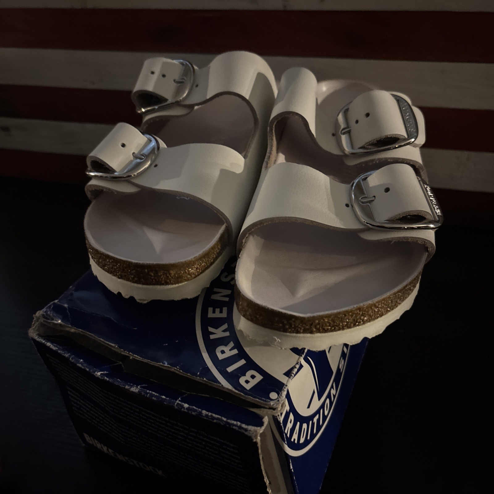 Birkenstock Arizona Big Buckle Size US 9 – EU40 White in Original Box Germany
