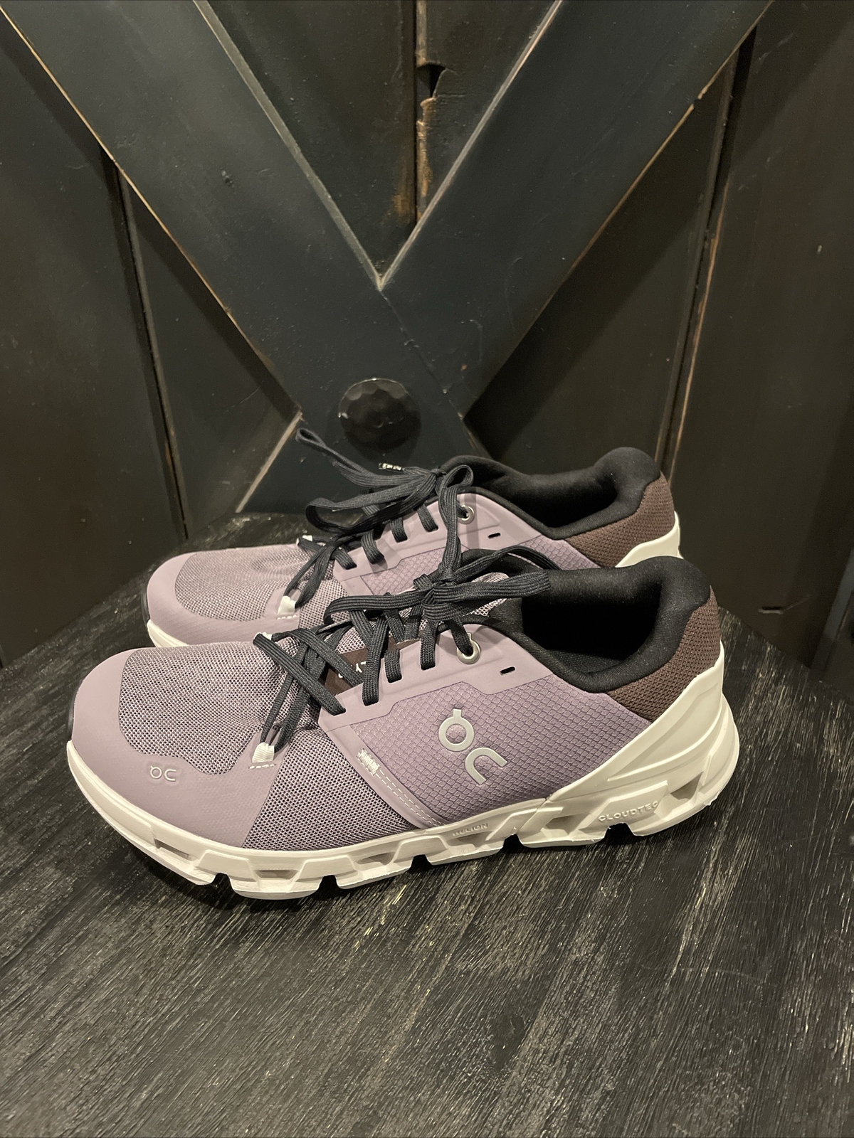 On Cloud Cloudflyer 4 WOMEN’s Running Sneaker in Shark/Pearl Size 9.5 NIB
