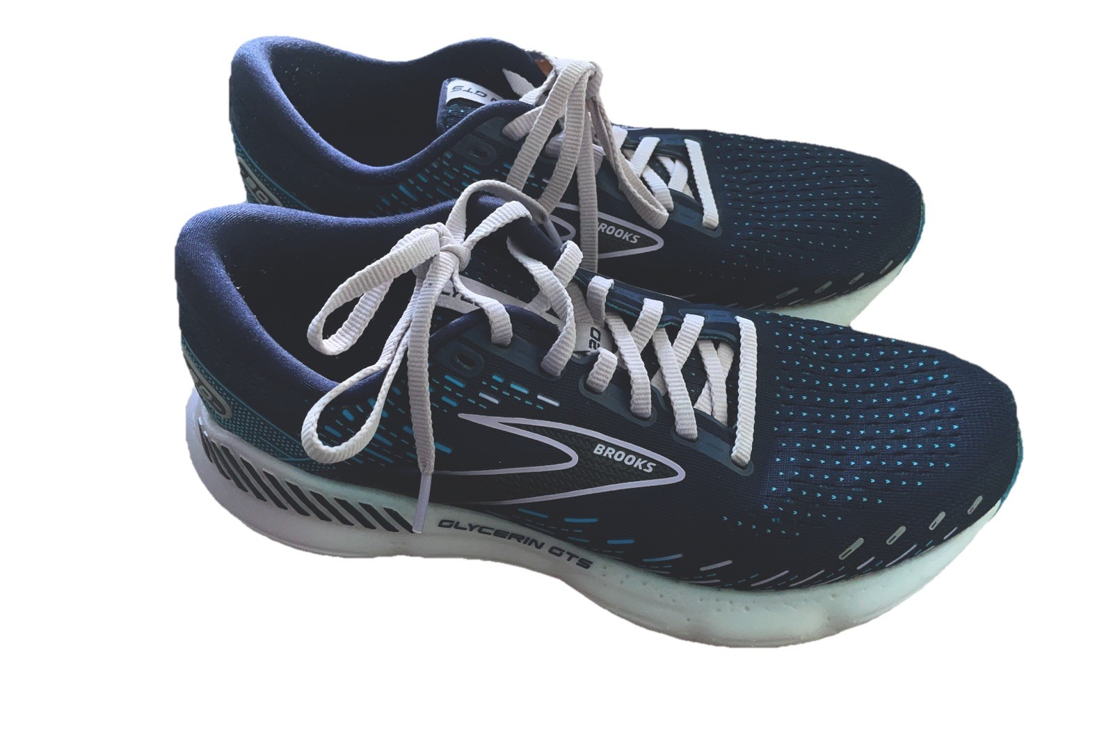Brooks Glycerin GTS 20 Women’s Athletic Shoes Navy Blue Size 9 M Excellent