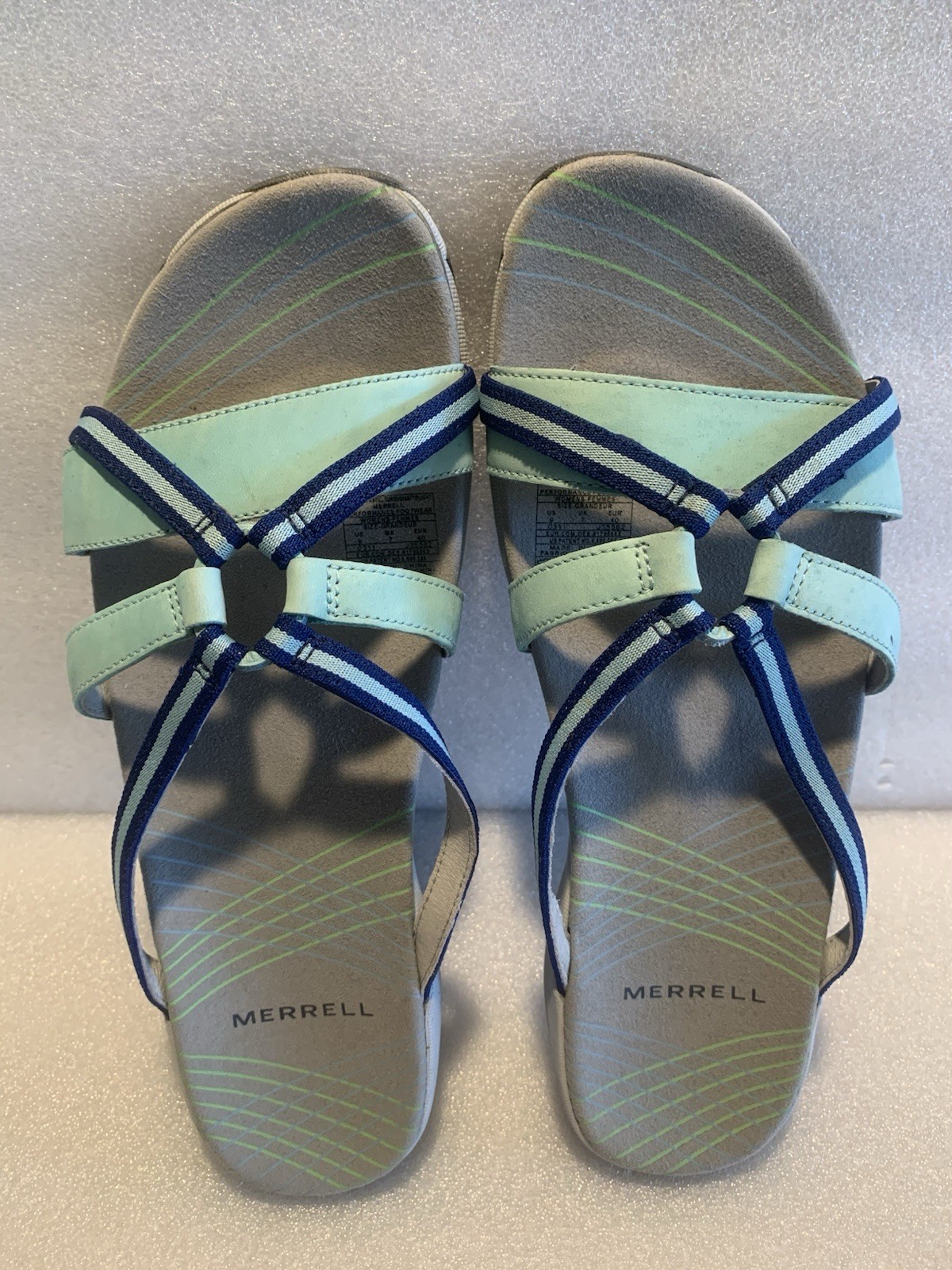 Merrell Camellia Sport Sandals in the Turquoise Twilight Colorway Sz US 9