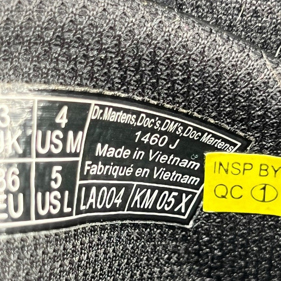 Dr. Martens Unisex 1460 J Black Light Show Rainbow Combat Boot Size M 4 W 5