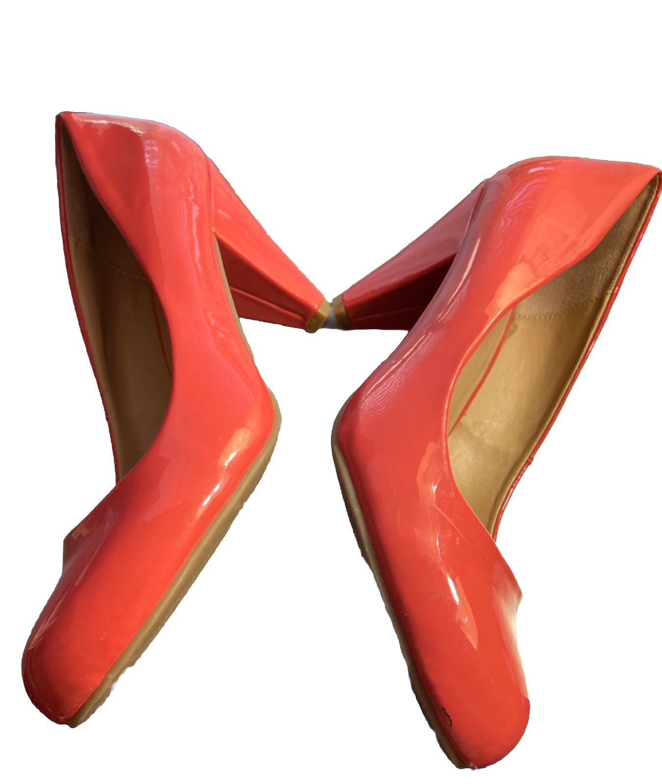 Mix No. 6 Selisa Pink Salmon Patent Leather Pumps Size 8