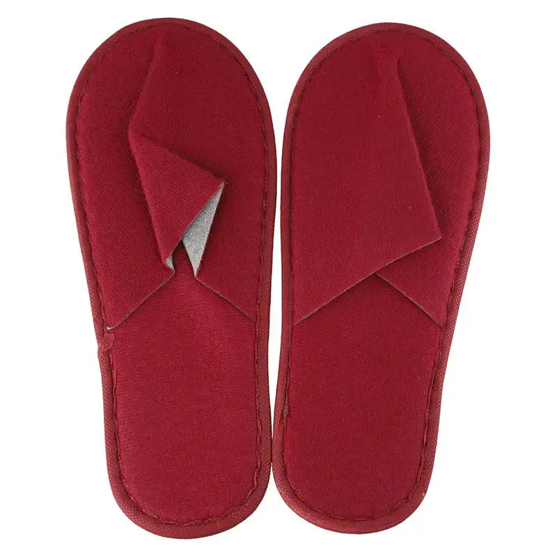 1 Pair Women Men Disposable Slippers Non-slip Home Guest Slippers Spa Hotel Slip