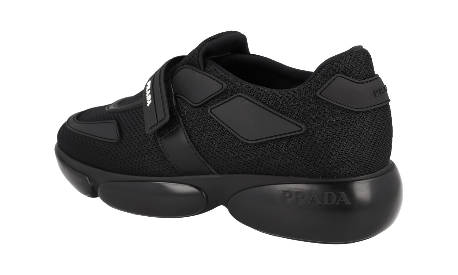 PRADA Bike Cloudbust Sneakers – 1E293I – Solid Black – NEW – US 6.5 EU 36,5