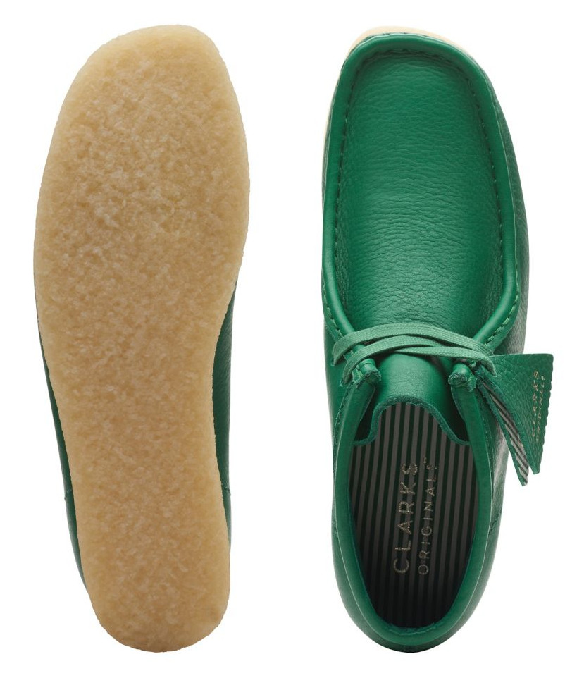 Clarks – Wallabee Boot – Castus Green Leather (WOMEN’S) – 26173234