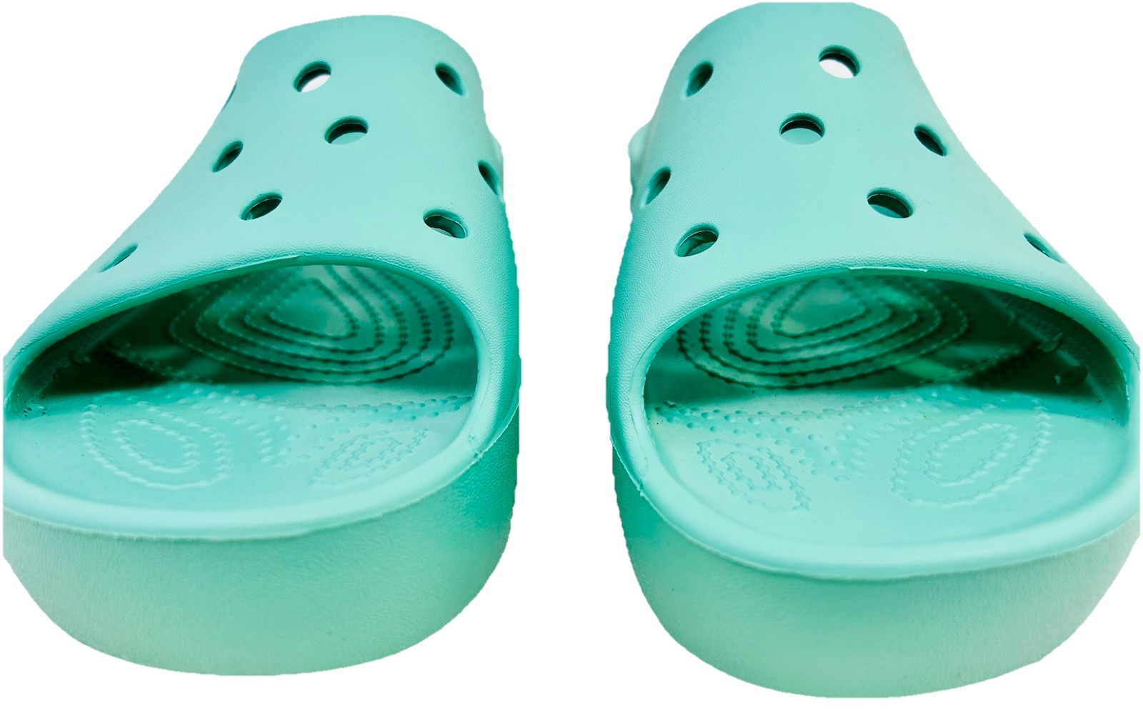 Crocs Classic Platform Slide 208180 Mint Green Women Sandals Size 8 Worn Once!